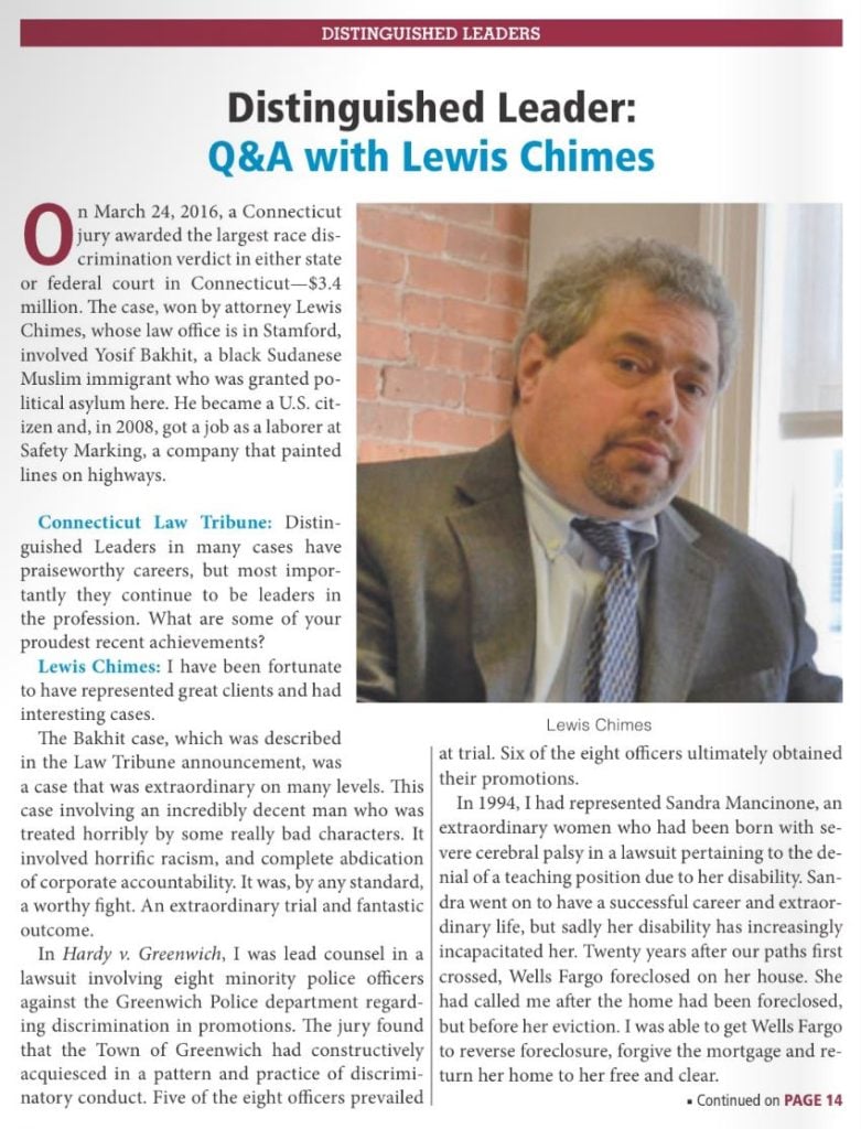 Q and A with Lewis Chimes