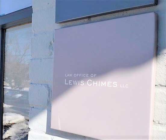 Exterior of the Office Building of the Law Office of Lewis Chimes LLC